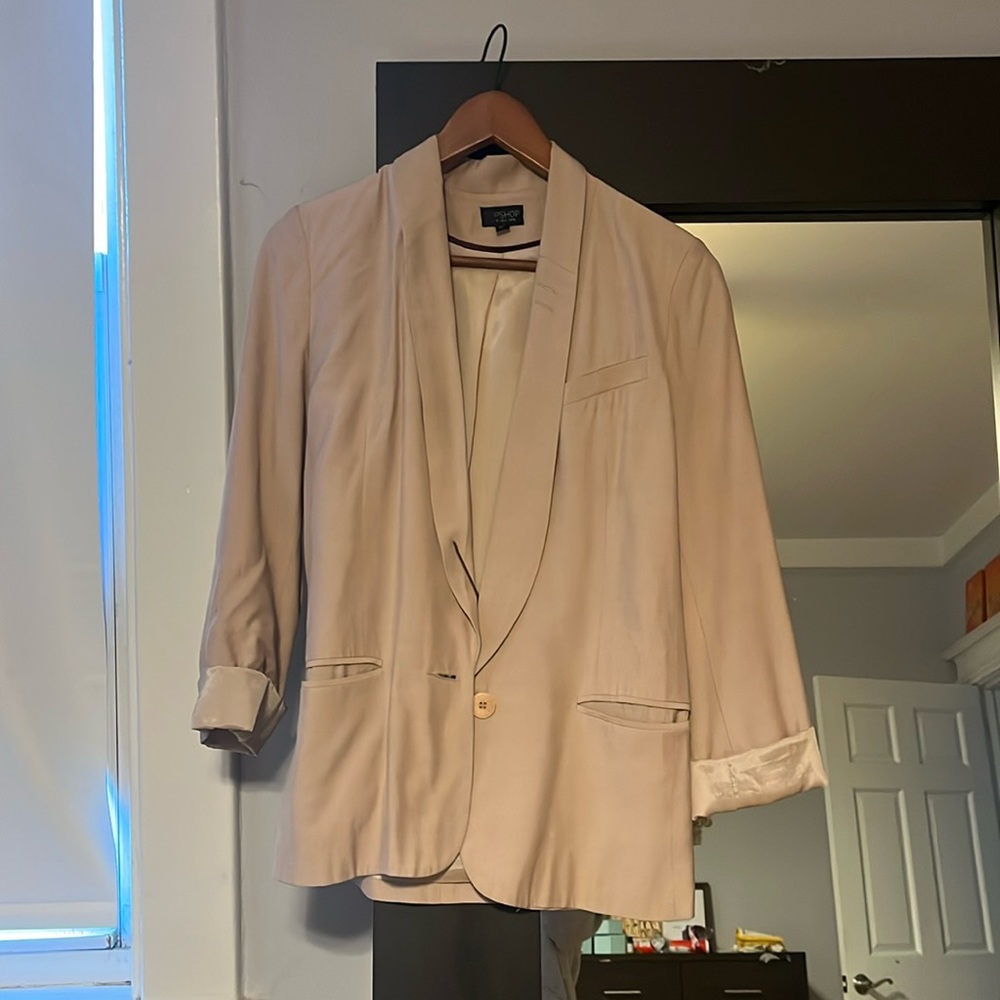 Topshop Nude Blazer